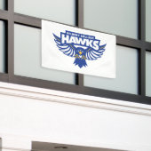 Banderoles Hawks du Hilbert College (Bâtiment extérieur)