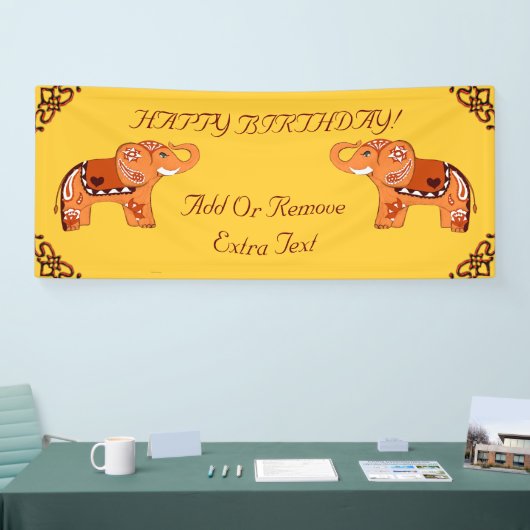 Banderoles Henna Elephant (Salon professionnel)