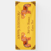 Banderoles Henna Elephant (Vertical)