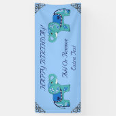 Banderoles Henna Elephant (Vertical)