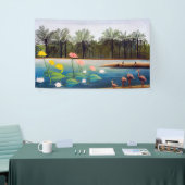 Banderoles Henri Rousseau - Les Flamants roses (Salon professionnel)