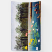 Banderoles Henri Rousseau - Les Flamants roses (Vertical)