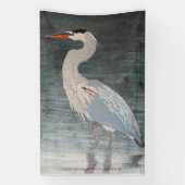 Banderoles héron bleu géant (Verticale)