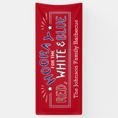 Banderoles Heure pour le 4 Juillet Barbecue Patriotique (Vertical)