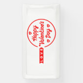 Banderoles Heureuse Sainte-Valentin Love 2x1 Vinyl Banner (Verticale)