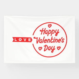 Banderoles Heureuse Sainte-Valentin Love 4x6 Vinyl Banner