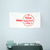 Banderoles Heureuse Sainte-Valentin Love 4x8 Vinyl Banner (Salon professionnel)
