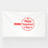 Banderoles Heureuse Sainte-Valentin Love 6x10 Vinyl Banner (Horizontal)