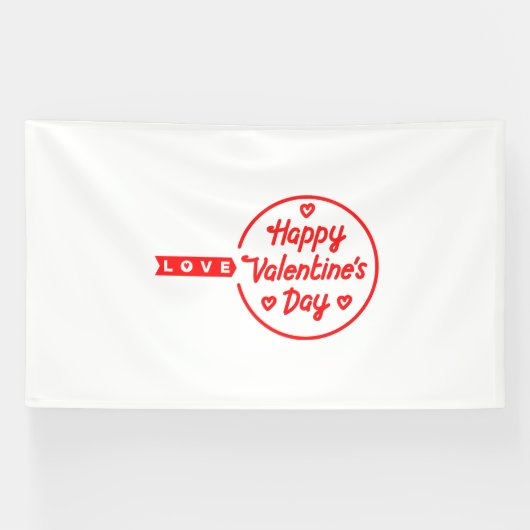 Banderoles Heureuse Sainte-Valentin Love 6x10 Vinyl Banner (Horizontal)