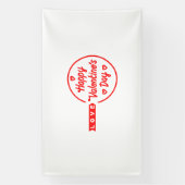 Banderoles Heureuse Sainte-Valentin Love 6x10 Vinyl Banner (Verticale)