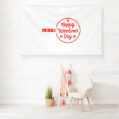 Banderoles Heureuse Sainte-Valentin Love 6x10 Vinyl Banner (Insitu)