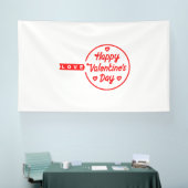 Banderoles Heureuse Sainte-Valentin Love 6x10 Vinyl Banner (Salon professionnel)