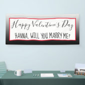 Banderoles Heureuse Sainte-Valentin | Panneau de proposition (Salon professionnel)