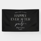 Banderoles Heureusement Jamais Après La Réception De Mariage (Horizontal)