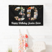 Banderoles heureux 30e anniversaire Photo Collage anniversair (En situation)