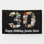 Banderoles heureux 30e anniversaire Photo Collage anniversair (Horizontal)