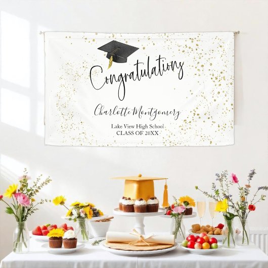 Banderoles High School Grad Party Modern Splash Parties scint