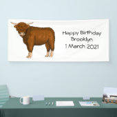 Banderoles Highland cow (Salon professionnel)