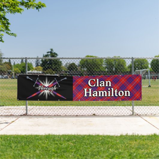 Banderoles Highland Festival Clan Hamilton Tent (En situation)
