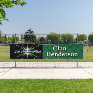 Banderoles Highland Festival Clan Henderson Tent