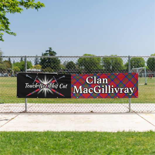 Banderoles Highland Festival Clan MacGillivray Tent (En situation)