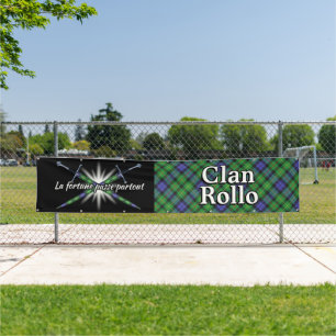 Banderoles Highland Festival Clan Rollo Tent