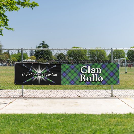 Banderoles Highland Festival Clan Rollo Tent (En situation)