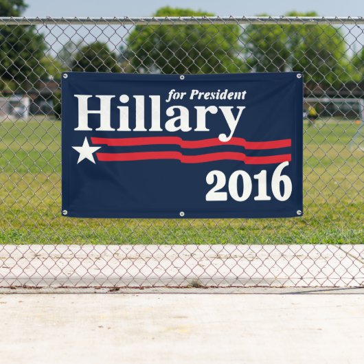 Banderoles Hillary pour le président 2016 (En situation)