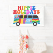 Banderoles Hippie Holidays Cute Retro les années 70 Van Holid (En situation)