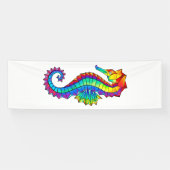 Banderoles Hippocampe polygonal arc-en-ciel (Horizontal)