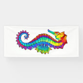Banderoles Hippocampe polygonal arc-en-ciel (Horizontal)