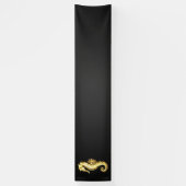 Banderoles Hippocampe Polygonal Or (Vertical)