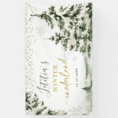 Banderoles Hiver Forêt de l'Onederland Première Anniversaire  (Vertical)