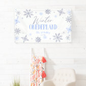 Banderoles Hiver ONE derland Flocon de neige 1er anniversaire (En situation)