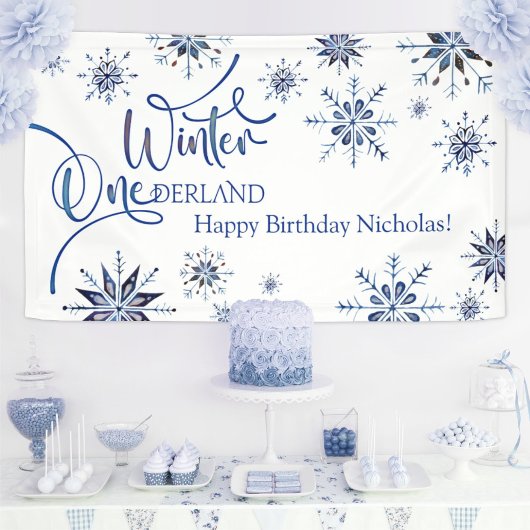 Banderoles Hiver Onederland 1er anniversaire