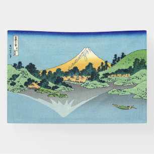Banderoles Hokusai - Le Mont Fuji reflète le lac Kawaguchi