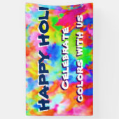 Banderoles HOLI Festival des couleurs + vos idées (Vertical)