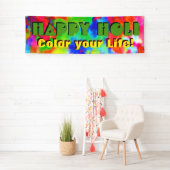 Banderoles HOLI Festival des couleurs + vos idées (En situation)