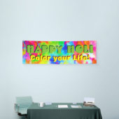 Banderoles HOLI Festival des couleurs + vos idées (Salon professionnel)