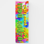 Banderoles HOLI Festival des couleurs + vos idées (Vertical)