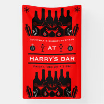 Holiday Christmas Cocktail Bar