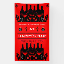 Holiday Christmas Cocktail Bar