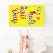 Banderoles holiES - C'EST UN HOLI HOLI DAY + votre backgr. (En situation)