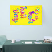 Banderoles holiES - C'EST UN HOLI HOLI DAY + votre backgr. (Salon professionnel)