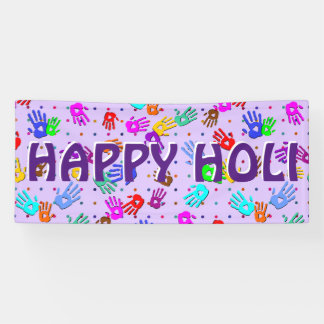 Banderoles holiES - points de mains motif 1 coloré