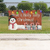 Banderoles Holly Jolly Snowman (En situation)