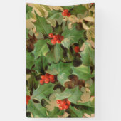 Banderoles Holly Tree Noël Vintage (Vertical)