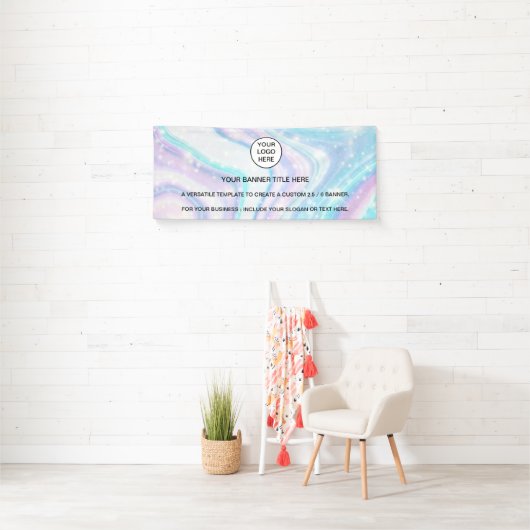 Banderoles Holographique Opal Éclairage (En situation)