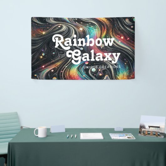 Banderoles Holographique Parties scintillant arc-en-ciel les  (Salon professionnel)