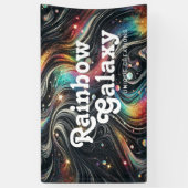 Banderoles Holographique Parties scintillant arc-en-ciel les  (Vertical)